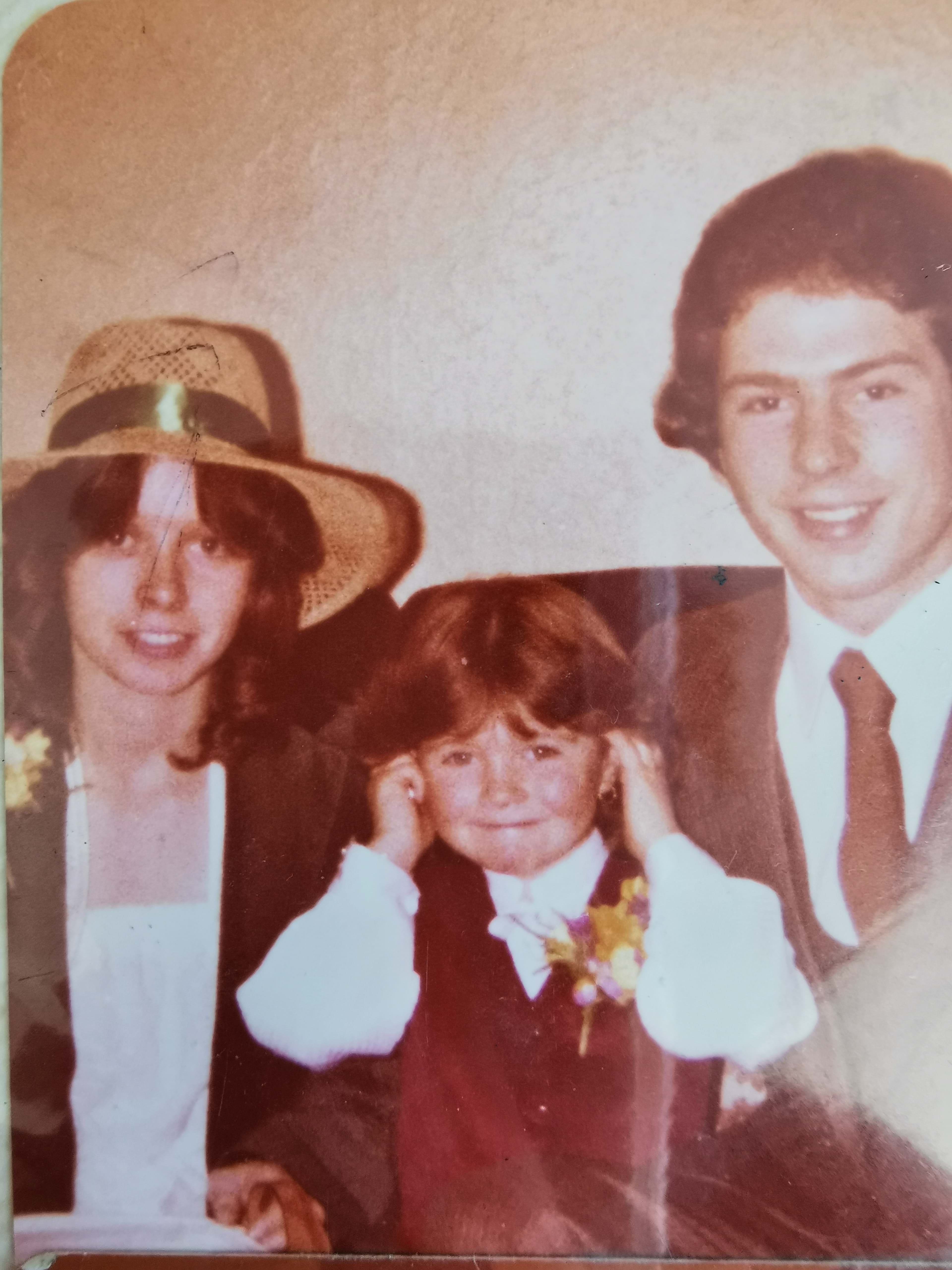 Sharon Walker pictured with her partner, Craig Wallace, and their daughter Sharyn in the late 1970's